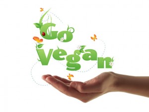 Go Vegan text