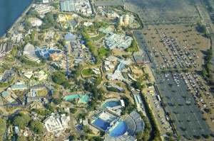 Aerial view of Seaworld, San Diego